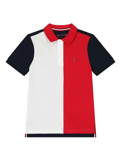 Tommy Hilfiger Junior Kids' Cotton Polo Shirt In Red