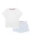 Tommy Hilfiger Junior Cotton Pyjama Set In White