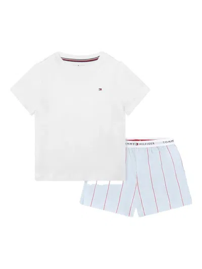 Tommy Hilfiger Junior Kids' Cotton Pyjama Set In White