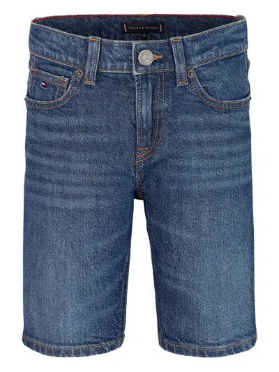 Tommy Hilfiger Junior Kids' Cotton Shorts In Blue