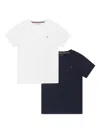 Tommy Hilfiger Junior Cotton T-shirt Set In Blau