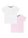 Tommy Hilfiger Junior Cotton T-shirt Set In Pink
