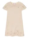 Tommy Hilfiger Junior Cut Out Detailing Dress In Neutrals