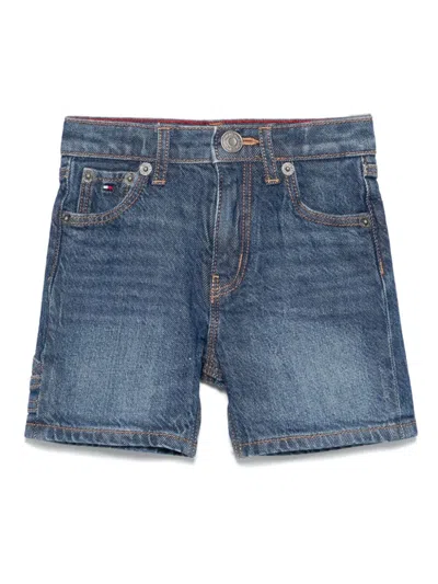 Tommy Hilfiger Junior Kids' Denim Shorts In Blue