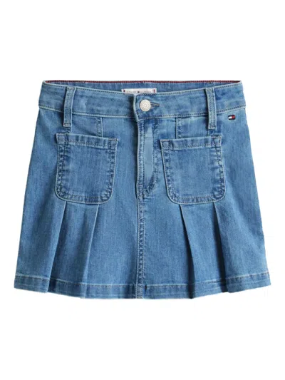 Tommy Hilfiger Junior Kids' Denim Skirt In Blue