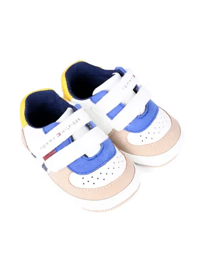 Tommy Hilfiger Junior Babies' Double-strap Crib Shoes In White