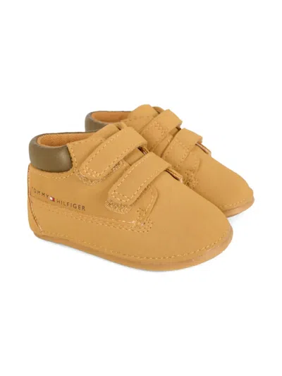 Tommy Hilfiger Junior Babies' Double-strap Sneakers In Brown