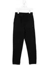 Tommy Hilfiger Junior Drawstring Cotton Track Pants In Black
