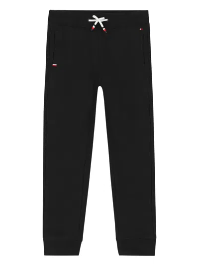 Tommy Hilfiger Junior Kids' Drawstring Track Pants In Black