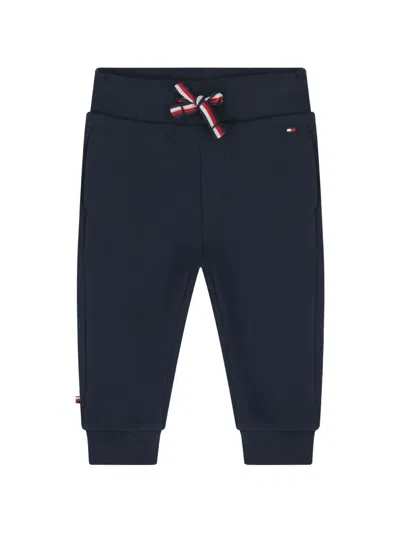 Tommy Hilfiger Junior Babies' Drawstring Tracksuit Bottoms In Blue