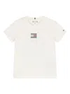 Tommy Hilfiger Junior Embellished Logo T-shirt In Neutral