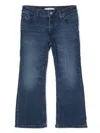 Tommy Hilfiger Junior Embroidered-logo Flared Jeans In Blue
