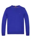 Tommy Hilfiger Junior Embroidered-logo Sweater In Blue