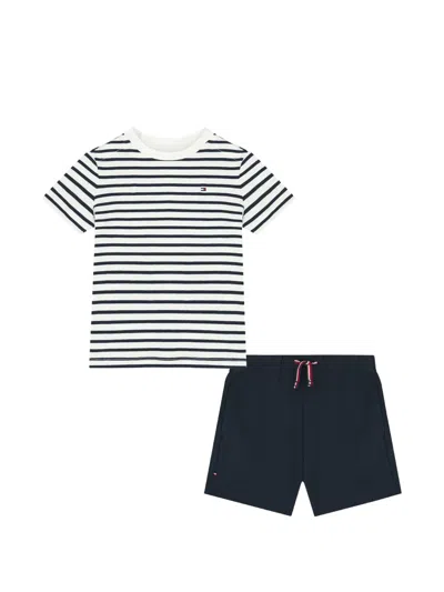 Tommy Hilfiger Junior Babies' Essentials Shorts Set In Blue