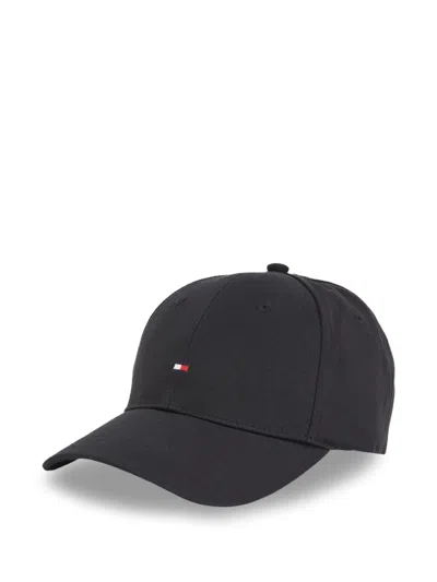 Tommy Hilfiger Junior Kids' Flag-embroidered Baseball Cap In Black