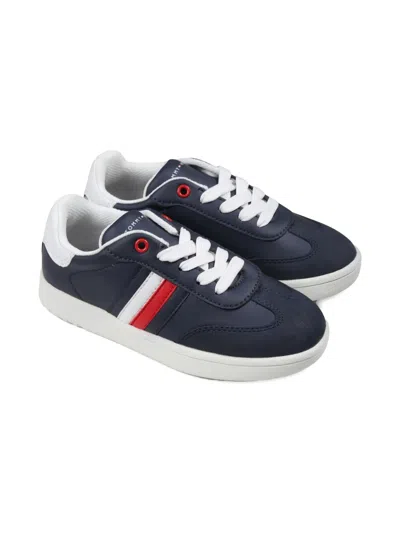 Tommy Hilfiger Junior Kids' Flag Mixed Trainers In Blue