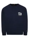 Tommy Hilfiger Junior Flag-print Sweatshirt In Blue