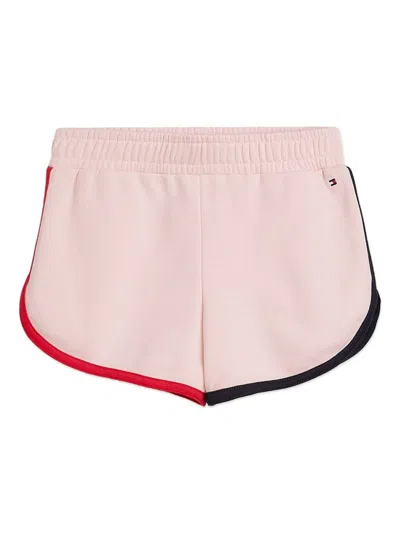Tommy Hilfiger Junior Kids' Global Stripe Shorts In Pink