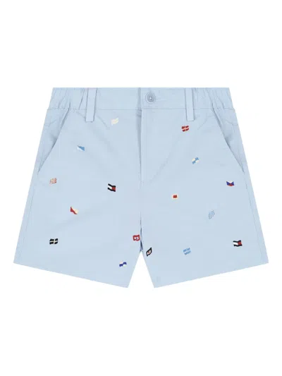 Tommy Hilfiger Junior Kids' Graphic-print Cotton Shorts