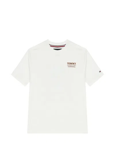 Tommy Hilfiger Junior Kids' Graphic-print T-shirt In White