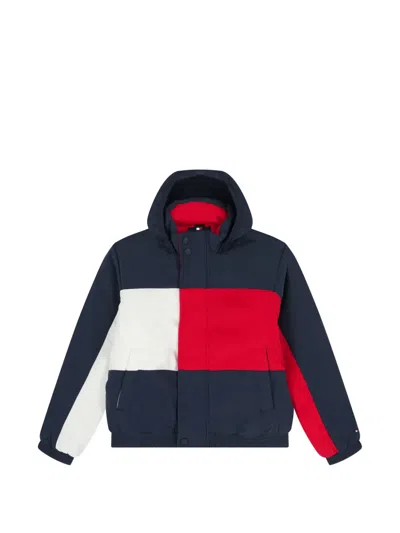 Tommy Hilfiger Junior Kids' Heritage Colour-blocked Jacket In Blue