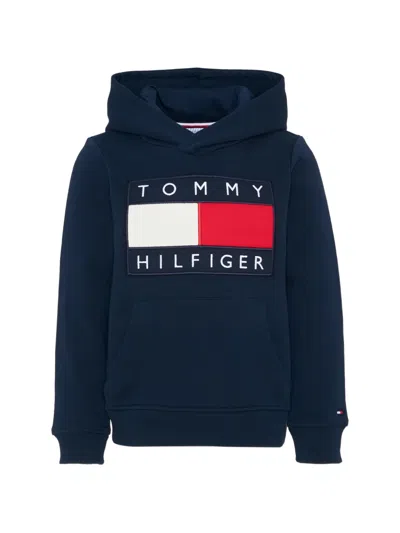 Tommy Hilfiger Junior Kids' Heritage Flag Hoodie In Blue