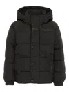 Tommy Hilfiger Junior Hooded Long-sleeve Jacket In Black