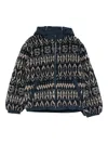 Tommy Hilfiger Junior Hooded Patterned Jacket In Blue