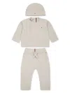 Shop Tommy Hilfiger Junior Knitted Trousers Set In Neutrals