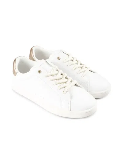 Tommy Hilfiger Junior Kids' Leather Sneakers In White