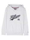 Tommy Hilfiger Junior Logo-appliqué Varsity Hoodie In Grey