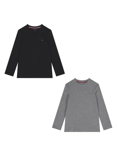 Tommy Hilfiger Junior Kids' Logo Cotton T-shirt In Multi