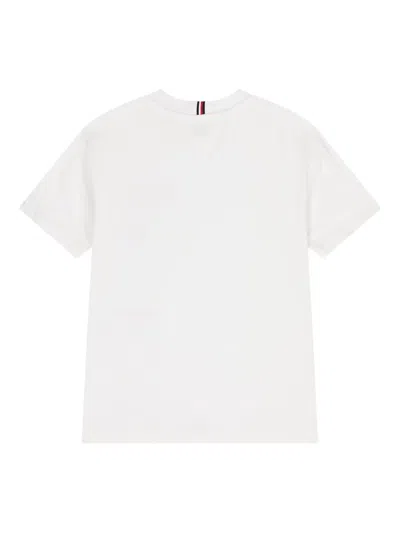 Tommy Hilfiger Junior Kids' Logo Cotton T-shirt In White