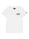 Tommy Hilfiger Junior Logo Cotton T-shirt In White