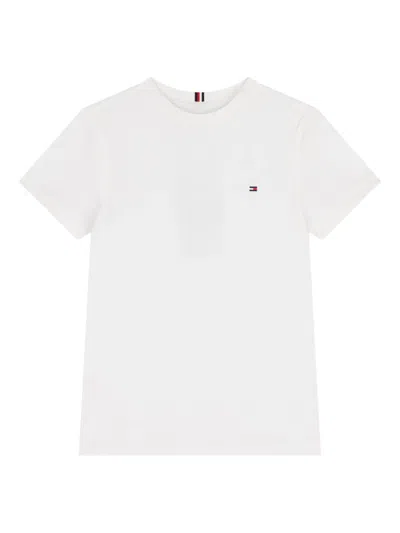 Tommy Hilfiger Junior Kids' Logo Cotton T-shirt In White