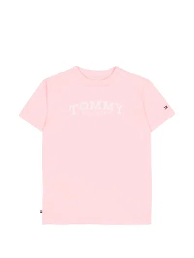 Tommy Hilfiger Junior Babies' Logo-detail T-shirt In Pink