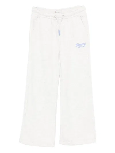 Tommy Hilfiger Junior Logo-detail Track Pants In Gray