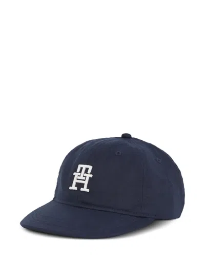 Tommy Hilfiger Junior Kids' Logo-embroidered Baseball Cap In Blue