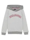 Tommy Hilfiger Junior Logo-embroidered Hoodie In Grey