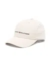Tommy Hilfiger Junior Logo-embroidered Organic Cotton Cap In Neutrals