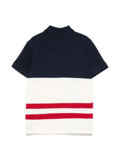 Tommy Hilfiger Junior Kids' Logo-embroidered Polo Shirt In 蓝色