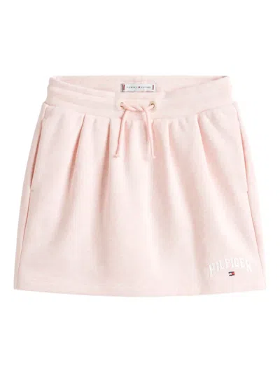 Tommy Hilfiger Junior Kids' Logo-embroidered Skirt