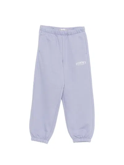 Tommy Hilfiger Junior Kids' Logo-embroidered Track Pants In Blue