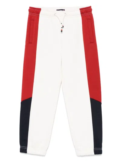 Tommy Hilfiger Junior Kids' Logo-embroidered Track Pants In White