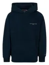 Tommy Hilfiger Junior Logo Hoodie In Blue
