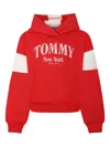 Tommy Hilfiger Junior Logo Hoodie In Red