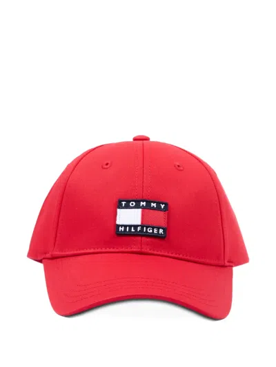 Tommy Hilfiger Junior Kids' Logo-patch Cap In Purple