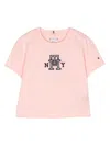 Tommy Hilfiger Junior Logo-patch Cotton T-shirt In Pink