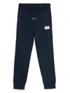 Tommy Hilfiger Junior Logo-patch Sweatpants In Blue