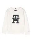 Tommy Hilfiger Junior Logo-patch Sweatshirt In White